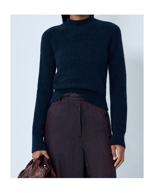 Dries Van Noten Blue Texas Crewneck Knitted Jumper