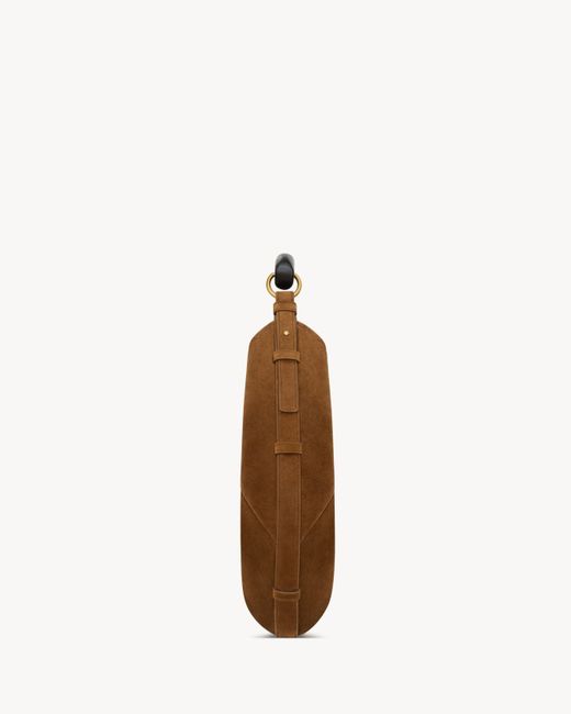 Saint Laurent Brown Medium Mombasa Suede Shoulder Bag