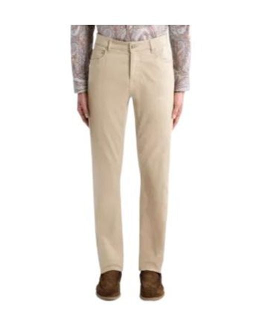Etro Natural Tapered Leg Trousers for men