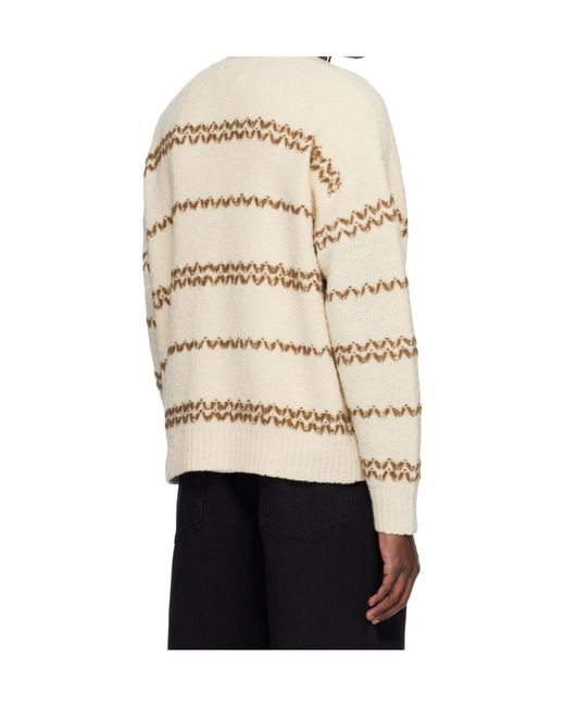 Isabel Marant Natural Romain Striped Pullover for men