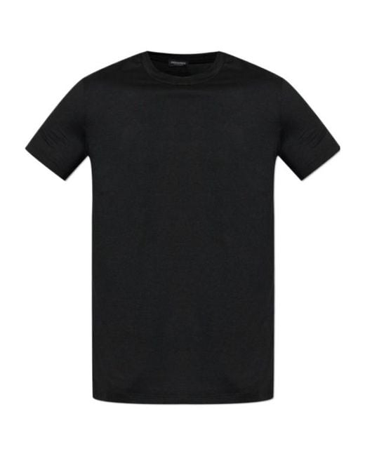 DSquared² Black Short-Sleeved T-Shirt for men