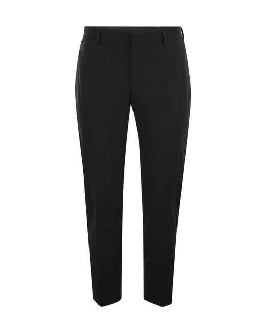 PT01 Black Pt Torino Pleated Tailored Trousers for men