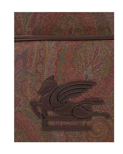 Etro Brown Essential Paisley Backpack for men
