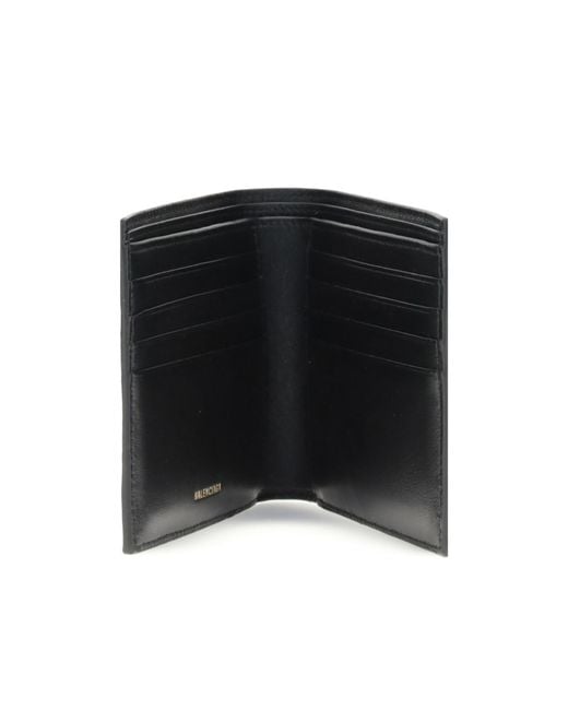 Balenciaga Gray Bb-Logo Leather Wallet for men