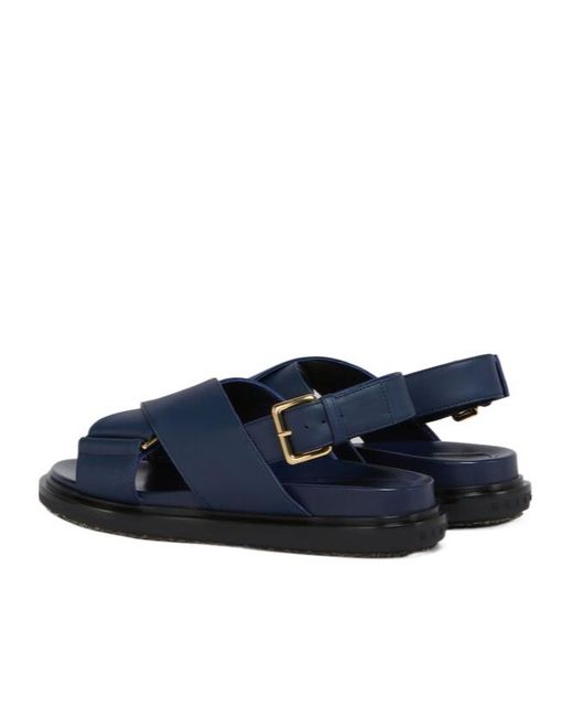 Marni Blue "fussbett" Sandals