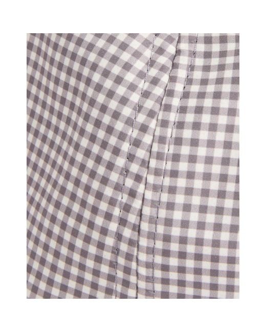 Barbour Gray Check Baseball Cap