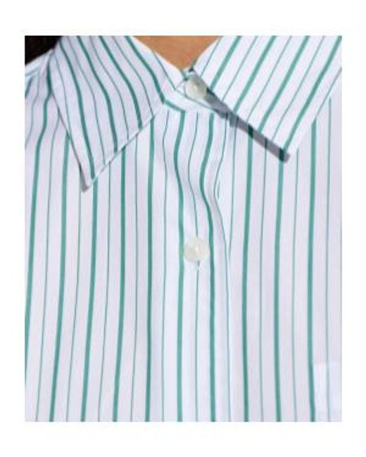 Rag & Bone Blue Striped-Pattern Shirt