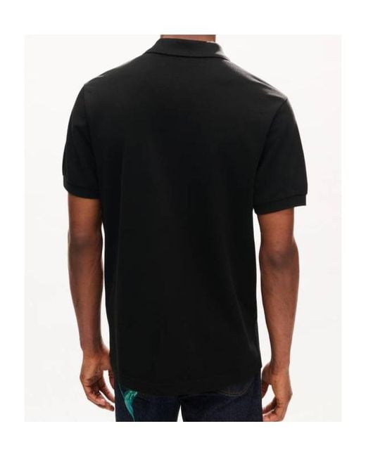 KENZO Black Signature Embroidered Slim Polo Shirt for men