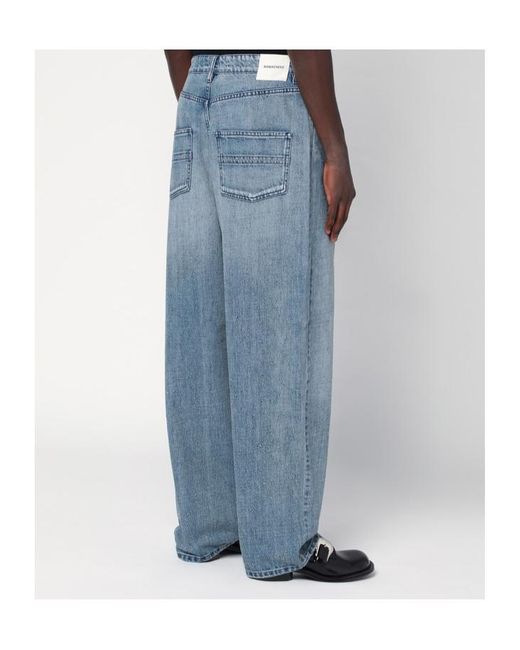 NAMACHEKO Blue Wide Jeans for men