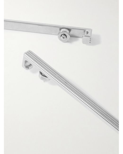 Khaite White Empire-Plated Earrings