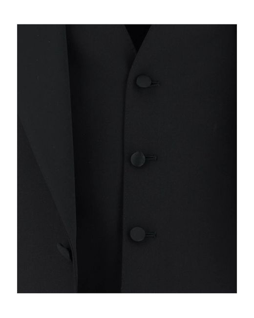 Canali Black Single-Breasted Suit for men