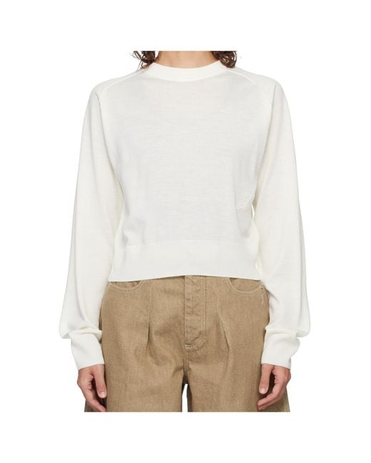 Jacquemus White Long-Sleeved Knitwear