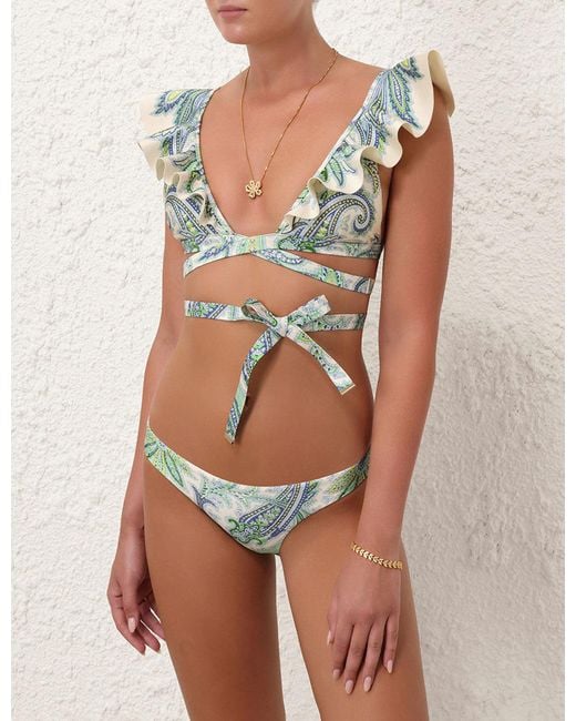 Zimmermann Blue Bikini Costume