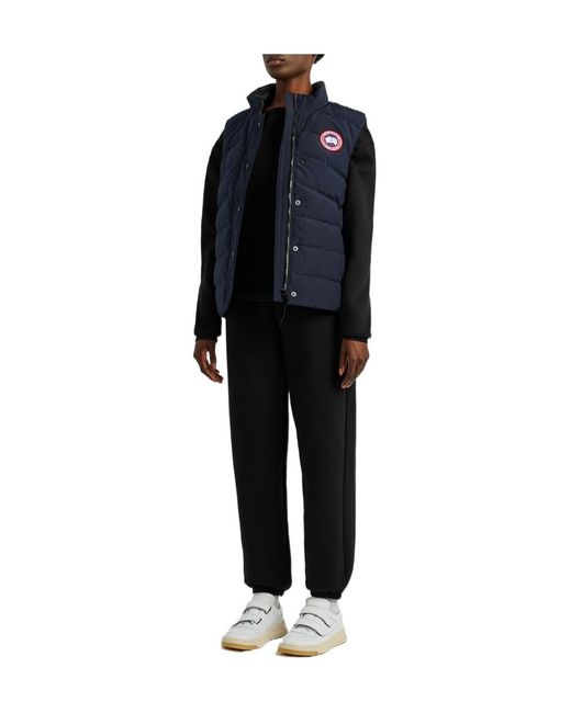 Canada Goose Blue Free-Style Quilted Shell Vest