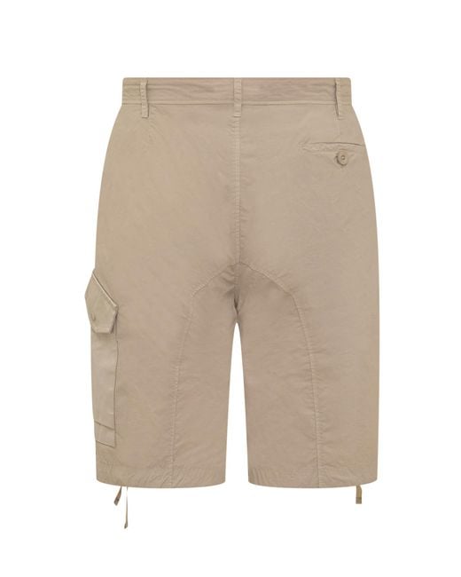 C P Company Natural Cargo Shorts for men
