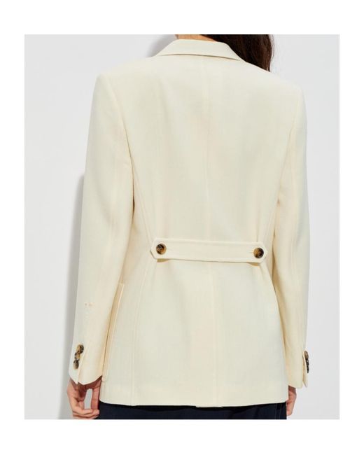 Marni White Collared Button-Up Blazer