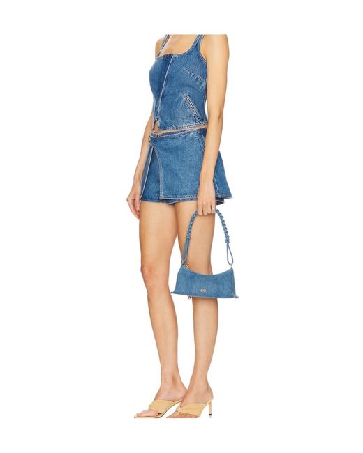 Cult Gaia Blue Osa Shoulder Bag