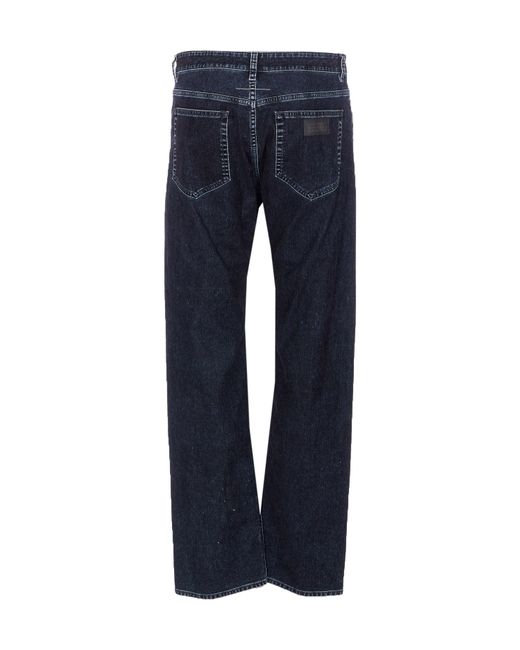 MM6 by Maison Margiela Blue Straight Leg Faded Jeans for men