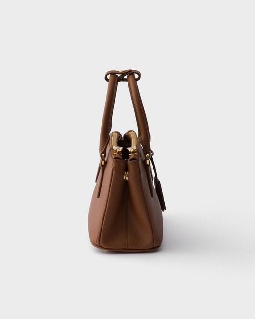 Prada Brown Galleria Mini Saffiano Leather Bag