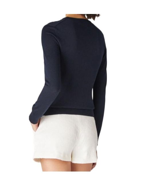 Loro Piana Blue Neo Piuma Crewneck Knitted Jumper
