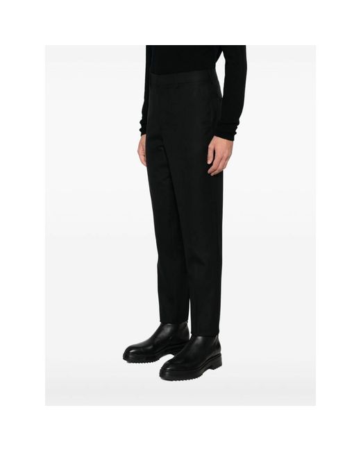 AMI Black Tailored Trousers for men