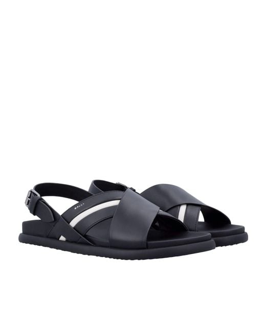 Bally Blue Nevada Buckled Sandals for men