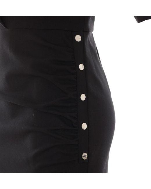 Pinko Black Round-Neck Dress