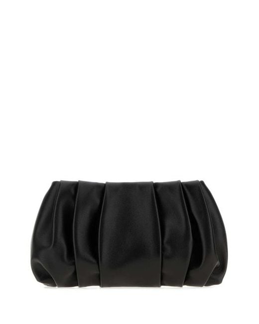 Brunello Cucinelli Black Pleated Clutch