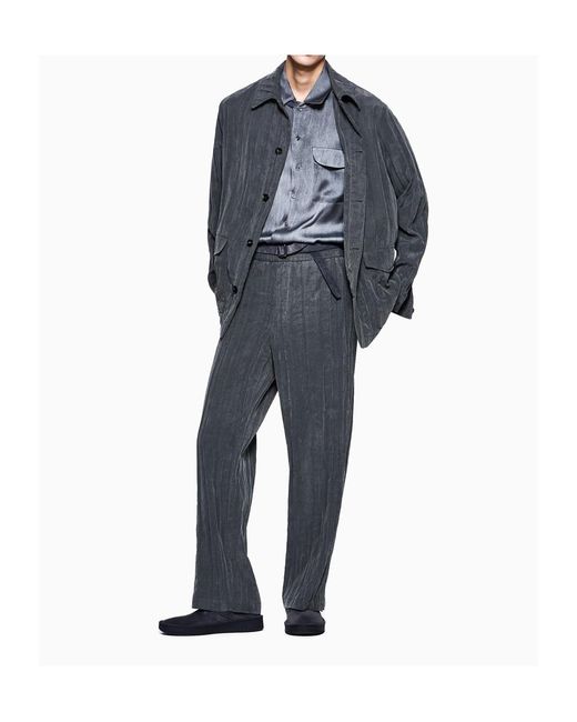 Giorgio Armani Blue Button-Up Lightweight Jacket for men