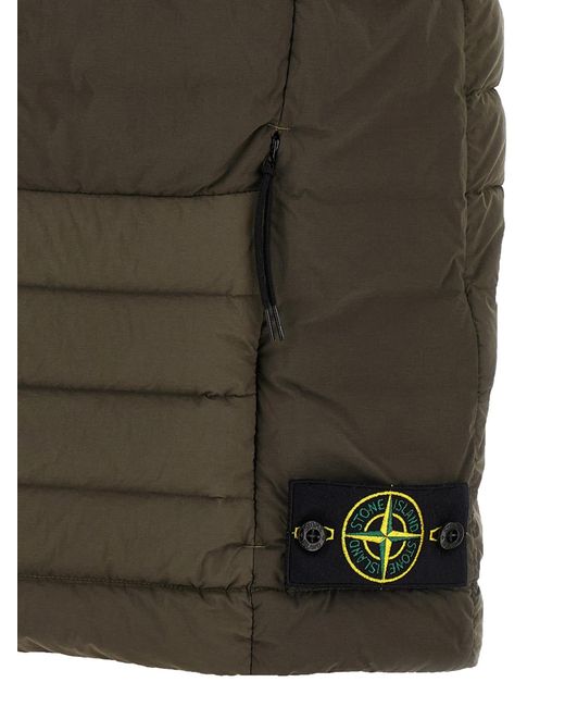 Stone Island Green S0183 Compass Down Gilet for men