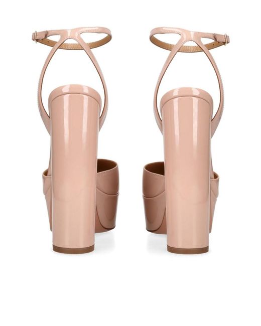 Aquazzura Pink Logo High-Heeled Sandals
