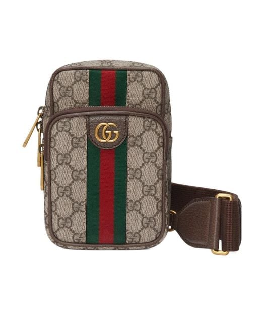 Gucci Multicolor Ophidia Gg Web Striped Belt Bag for men