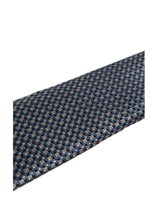 Brioni Blue Pointed Tie for men