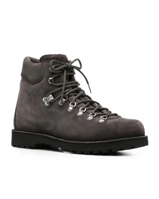 Diemme Black High-Top Lace-Up Boots for men