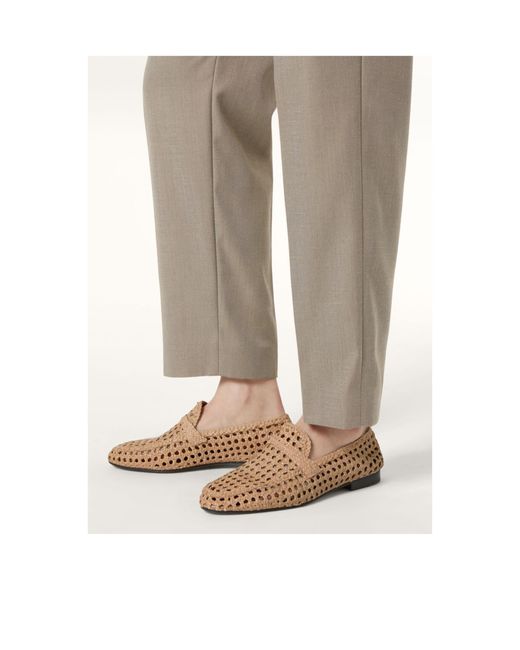 Loro Piana Brown Leon Loafers