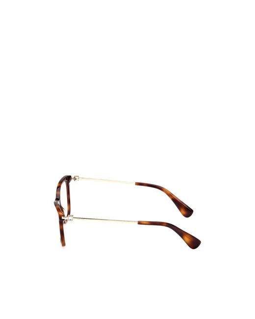 Max Mara White Cat-Eye Frame Glasses