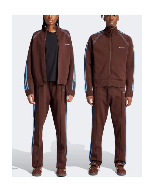 Adidas by Wales Bonner Purple Adidas By Wales Bonner Logo Detailed Panelled Pants for men