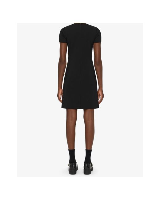 Givenchy Black V-Neck Short-Sleeved Mini Dress