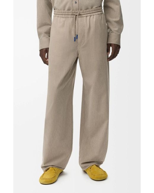 Loewe Natural Drawstring Trousers for men