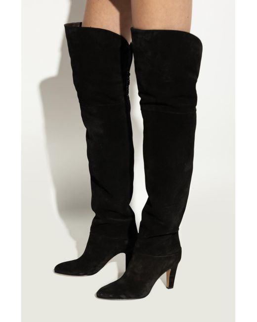 Chloé Black Chloé Eve Knee-High Heeled Boots