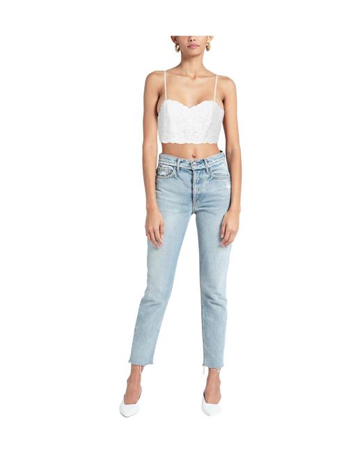 Chloé White Solid Color Tops