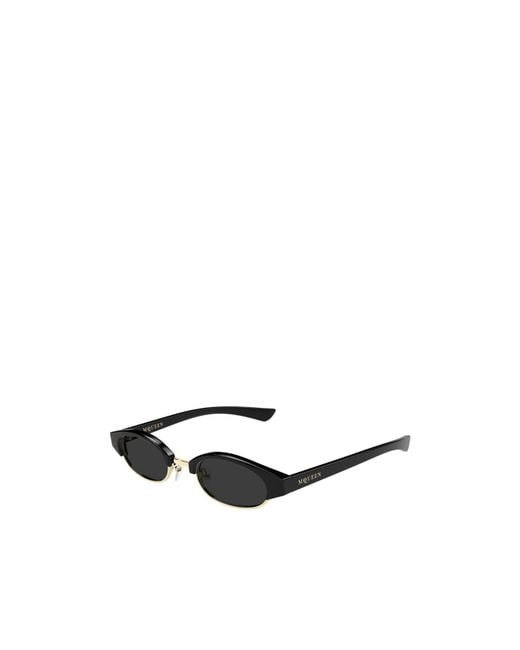 McQueen White Eyewear Oval Frame Sunglasses for men
