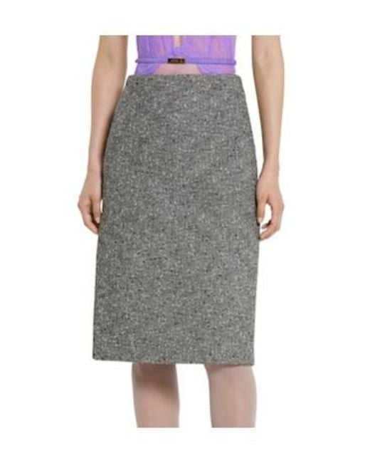 Gucci Gray Seeded Skirt