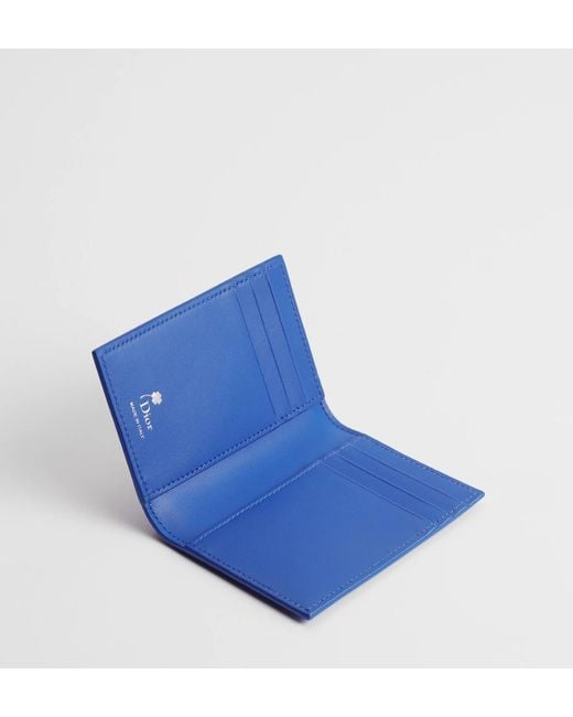 Dior Blue Bifold Card Holder for men