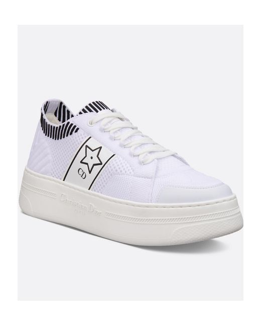Dior White Star Platform Sneaker