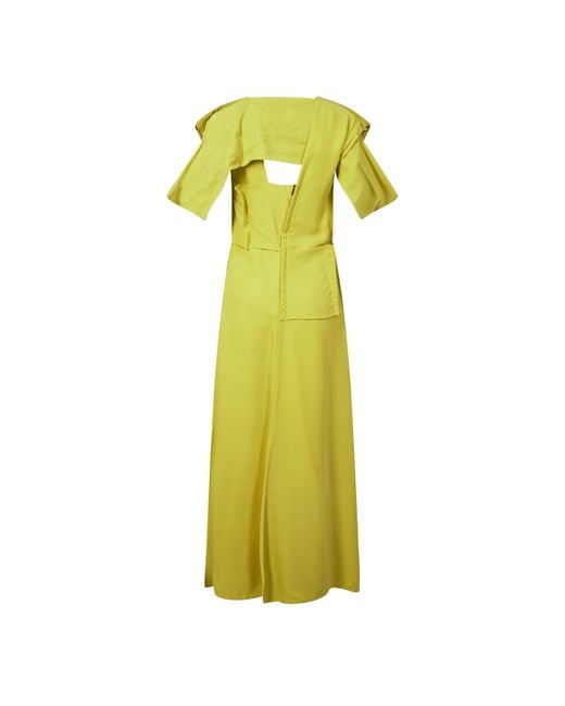 Bottega Veneta Green Slip Dress
