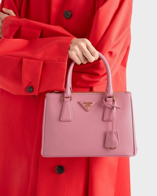 Prada Pink Galleria Small Saffiano Leather Bag