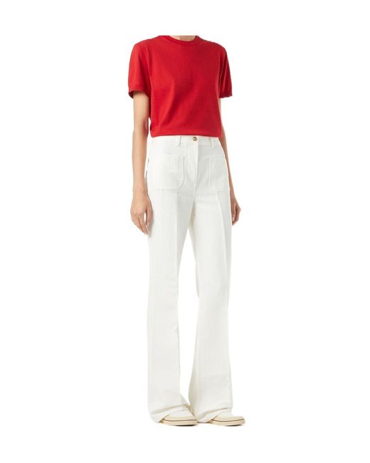 Loro Piana White Danbeth Trousers