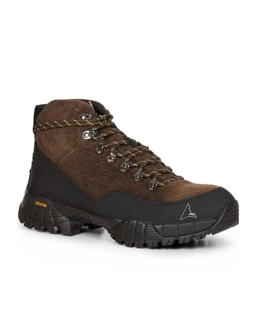 Roa Brown Round-Toe Sneakers for men