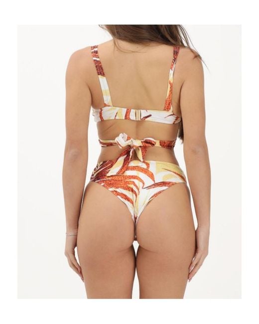 Just Cavalli Pink One-Piece Swimsuit With Exotic Print